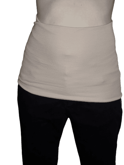Tiki-Mechulka Merino bederní (ledvinový) pás, rovný - béžový/tělový