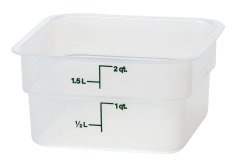 Cambro Transparentní polypropylenová nádoba na potraviny 1,9L 185x185x(H)100mm - 2SFSPP190