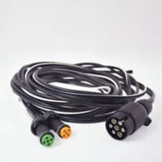 Agados Trailers sada kabelová 3,8 m, 7.pól přední pozičky plochý kabelm Handy 7
