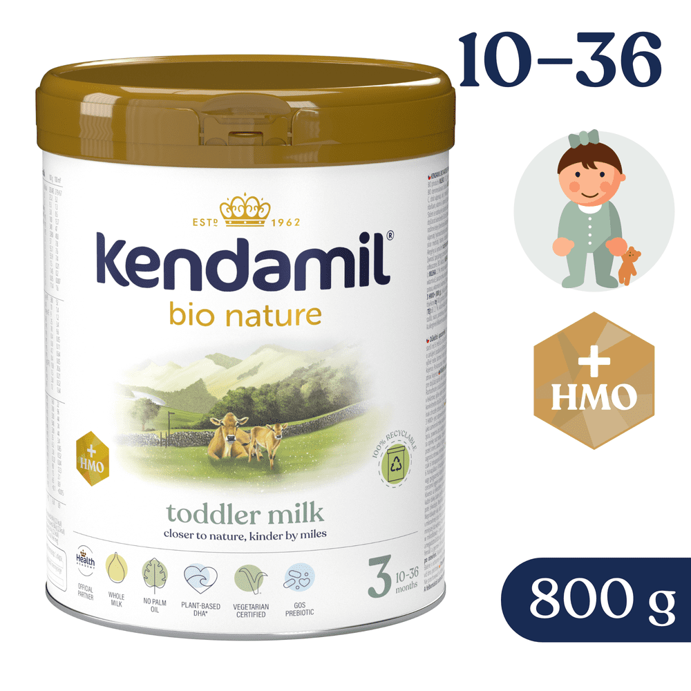 Levně Kendamil BIO Nature 3 HMO+ 800 g