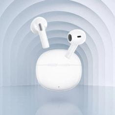 QCY - T20 AilyPods bezdrátová sluchátka s dobíjecím boxem,Bluetooth 5.3,bílá