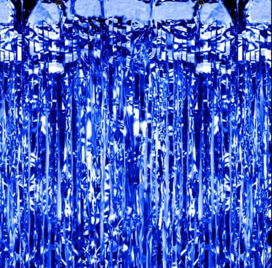 PartyPal Dlhá párty opona modrá 100x250cm