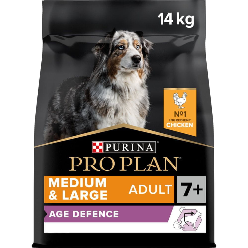 Purina Pro Plan MEDIUM&LARGE 7+ AGE DEFENCE kuře 14 kg