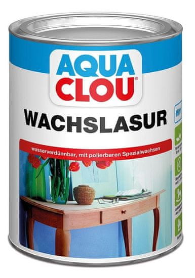 Clou Vosková vodou ředitelná lazura W11 Wachslasur, bílá, pro úpravu dřeva v interiéru, má povrch s hebkým voskovým charakterem příjemným na dotyk, světlostálá, s nábytkovou odolností, různá balení