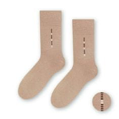 STEVEN Pánské vzorované ponožky 056 Výprodej Béžová 45-47