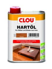 Clou Hartöl tvrdý olej na dřevo, červenohnědý, vytváří příjemný, hladký, opticky hezký povrch odolný vodě, špíně a domácím chemikáliím a je vhodný na dětské hračky a dětský nábytek, 250 ml
