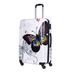 RGL Cestovní kufr palubní R188 motýl,malý ,ABS+CARBON, 55 x 39 x 22 cm 