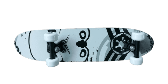 Unison Skateboard dětský UN 2522 BLACK WHITE