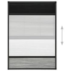 Vidaxl Plisovaná okenní síť proti hmyzu se zástěnou hliník 80 x 120 cm