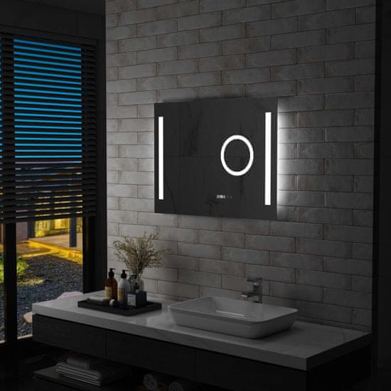 shumee vidaXL Koupelnové zrcadlo s LED a dotykovým senzorem 80x60 cm