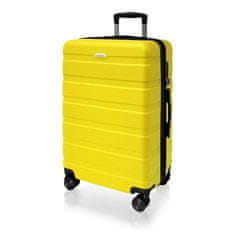 AVANCEA® Cestovní kufr DE2708 žlutý M 66x44x29 cm