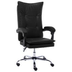 Greatstore Kancelářská židle černá umělá kůže