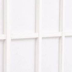 Petromila Skládací 6dílný paraván v japonském stylu 240 x 170 cm bílý