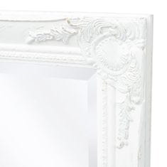 Petromila Nástěnné zrcadlo barokní styl 100 x 50 cm bílé