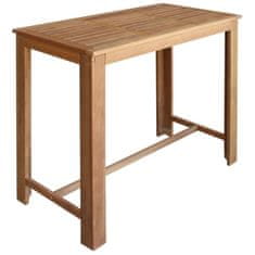 Greatstore Barový stůl a židle sada 5 kusů z masivního akáciového dřeva