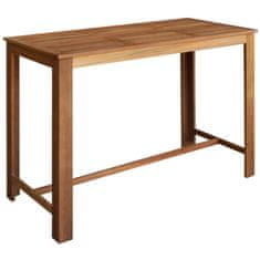 Greatstore Barový stůl a stoličky sada 7 ks masivní akáciové dřevo