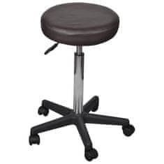 Vidaxl Kancelářské stoličky 2 ks hnědé 35,5 x 98 cm umělá kůže