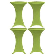 Petromila Strečový návlek na stůl 4 ks 80 cm zelený