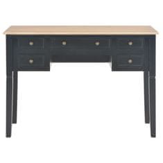 Greatstore Psací stůl černý 109,5 x 45 x 77,5 cm dřevo