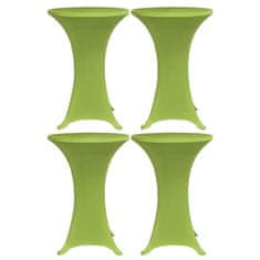 Petromila Strečový návlek na stůl 4 ks 70 cm zelený