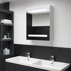 Petromila LED koupelnová skříňka se zrcadlem 50 x 13,5 x 60 cm