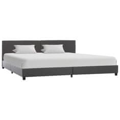Vidaxl Rám postele šedý umělá kůže 180 x 200 cm