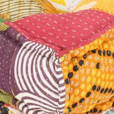 Greatstore Modulární pouf patchwork textil