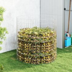 shumee Zahradní kompostér Ø 100 x 100 cm pozinkovaná ocel