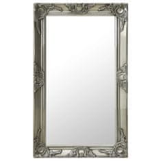 shumee vidaXL Barokní nástěnné zrcadlo 50x80 cm Stříbrné