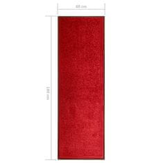 Greatstore Rohožka pratelná červená 60 x 180 cm