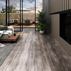 Greatstore Samolepicí podlahová krytina PVC 5,21 m2 2 mm matné hnědé dřevo