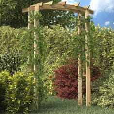 Greatstore Zahradní oblouk s treláží 150 x 50 x 220 cm dřevo