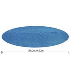 Vidaxl Solární kryt Bestway pro bazén Flowclear, kulatý, 462 cm, modrý