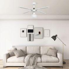 Greatstore Stropní ventilátor se světlem 106 cm bílý