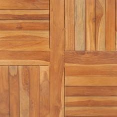Petromila Stolní deska masivní teakové dřevo čtvercová 90 x 90 x 2,5 cm