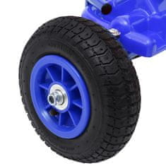 Greatstore Šlapací motokára s pneumatikami modrá
