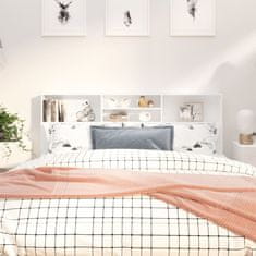 Petromila Čelo postele s úložným prostorem bílé 180 x 19 x 103,5 cm
