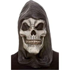 Smiffys Halloween Death - maska latexová Lebka s kapucí