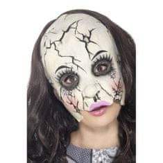 Smiffys Halloween maska latexová Rozbitá panenka
