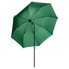 Greatstore Rybářský deštník zelený 240 x 210 cm