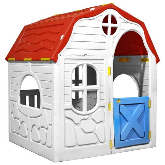 shumee VidaXL Dětský domeček na hraní s otevíracími dveřmi a okny