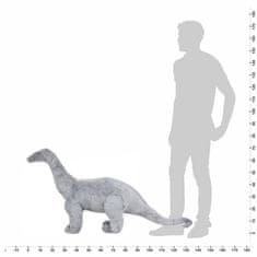 Greatstore Stojící plyšová hračka, dinosaurus brachiosaurus, šedý, XXL