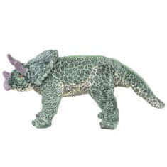 Greatstore Stojící plyšová hračka, dinosaurus triceratops, zelený, XXL