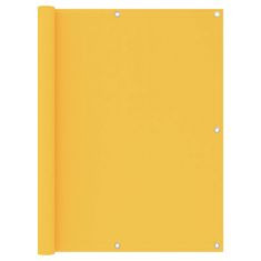 Vidaxl Balkónová zástěna žlutá 120 x 400 cm oxfordská látka