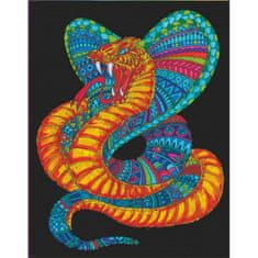 Colorvelvet Colorvelvet Sametový obrázek Kobra 47x35cm
