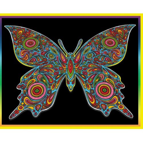 Colorvelvet Colorvelvet Sametový obrázek Motýl 47x35cm