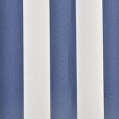 Vidaxl Plachta na markýzu plátno modro-bílá 350 x 250 cm
