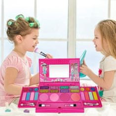 Sferazabawek MakeUp Makeup Kit pro dívky Dětský kosmetický kufřík rozkládací