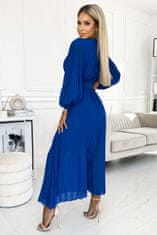 Numoco Dámské španělské šaty s volánky Klara královsky modrá Univerzální