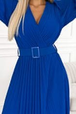 Numoco Dámské španělské šaty s volánky Klara královsky modrá Univerzální